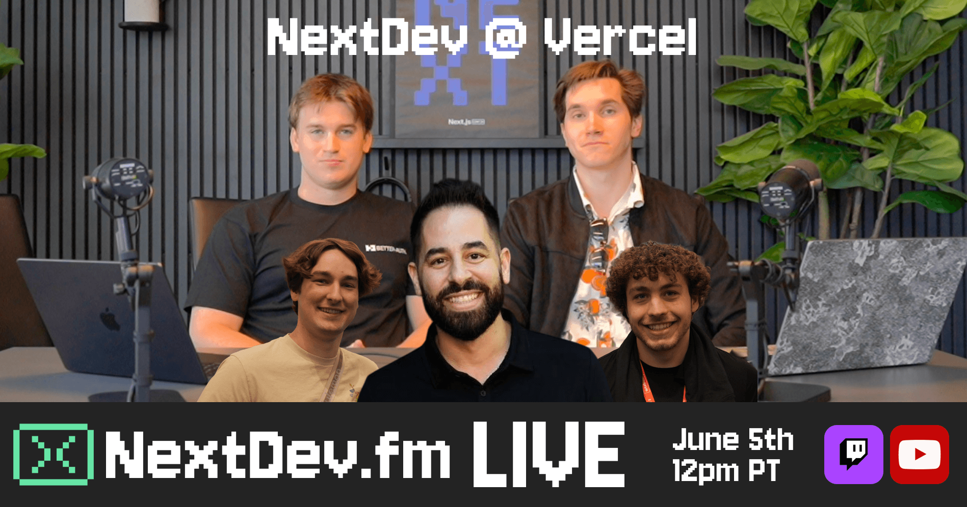 NextDev.fm Live at Vercel HQ